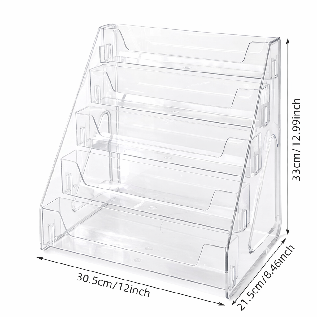 Transparent CD & Vinyl Record Storage Rack – Album & Mini Disc Collection Display Box