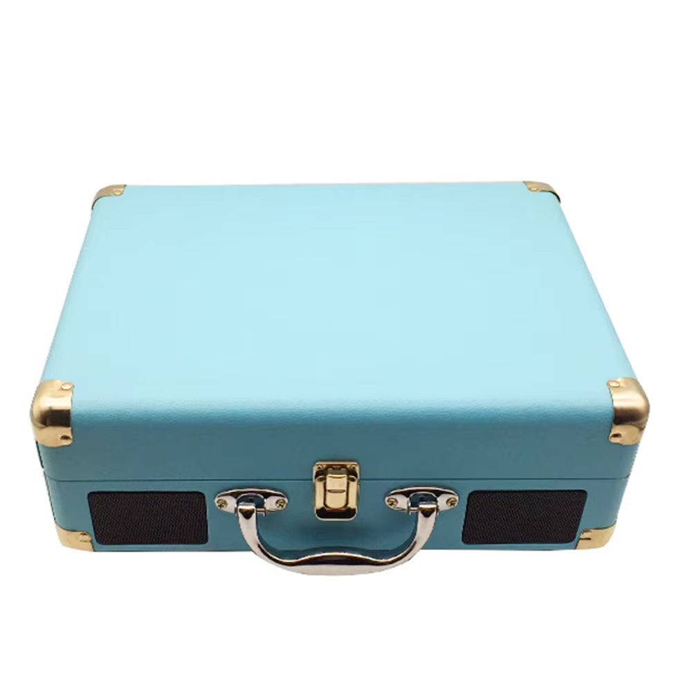 Vinyl Record Player 3-Speed Turntable W/ Built-In Speakers BT Support 3 Size 7” /10” /12” Vinyl Record Belt-Driven Record Player